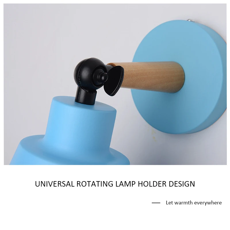 Настенный светильник PHYVAL из дерева современное железная лампа-основа для