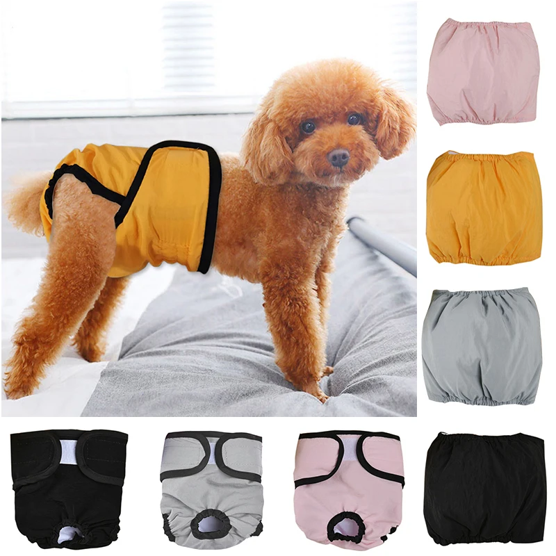 

Подгузники для домашних животных, штаны для собак, физиологические штаны, кошка, щенок, физиологическое нижнее белье, шорты, многоразовые по...