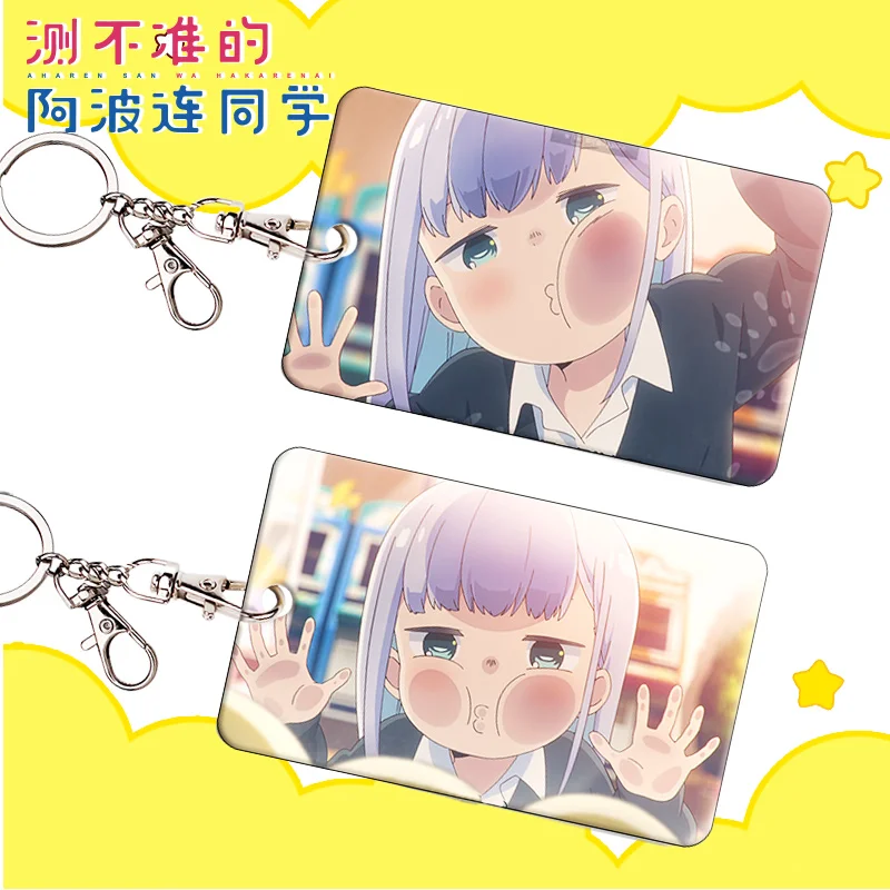 

Aharen-san wa Hakarenai Aharen Reina Card Holder Japan 2022 Anime Cosplay Student ID Bank Card Case Cover Keychain Pendant Toy