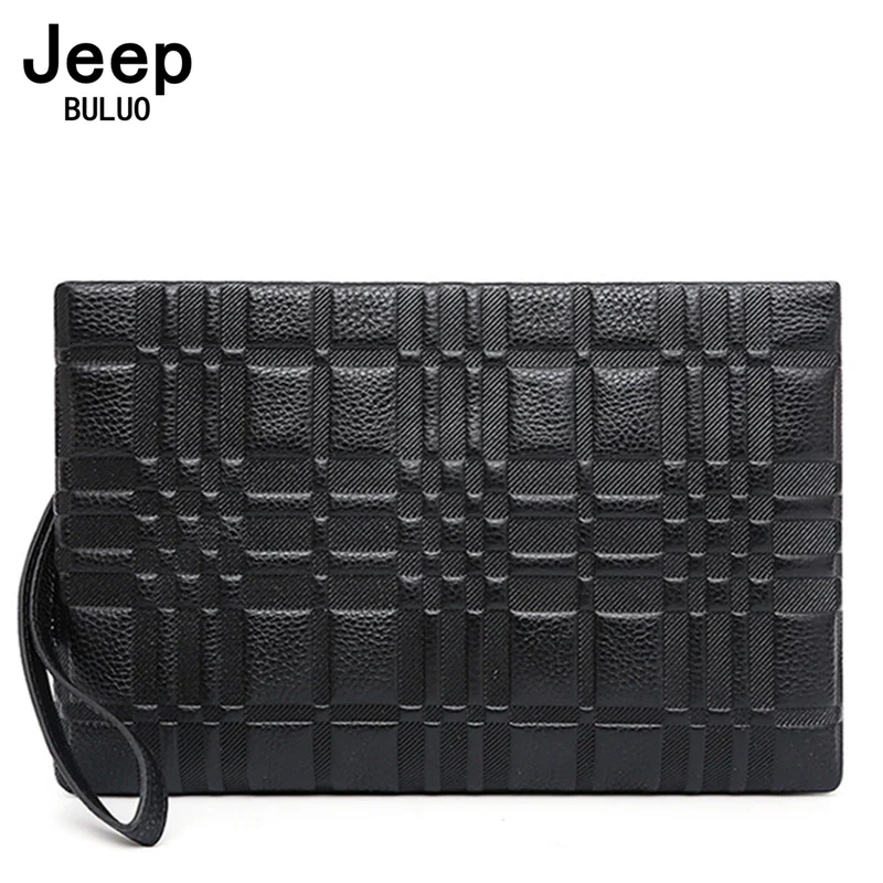 

Портмоне JEEP BULUO мужское из натуральной кожи, вместительный клатч унисекс, клатч из воловьей кожи, деловой кошелек с монетницей и ручкой для т...