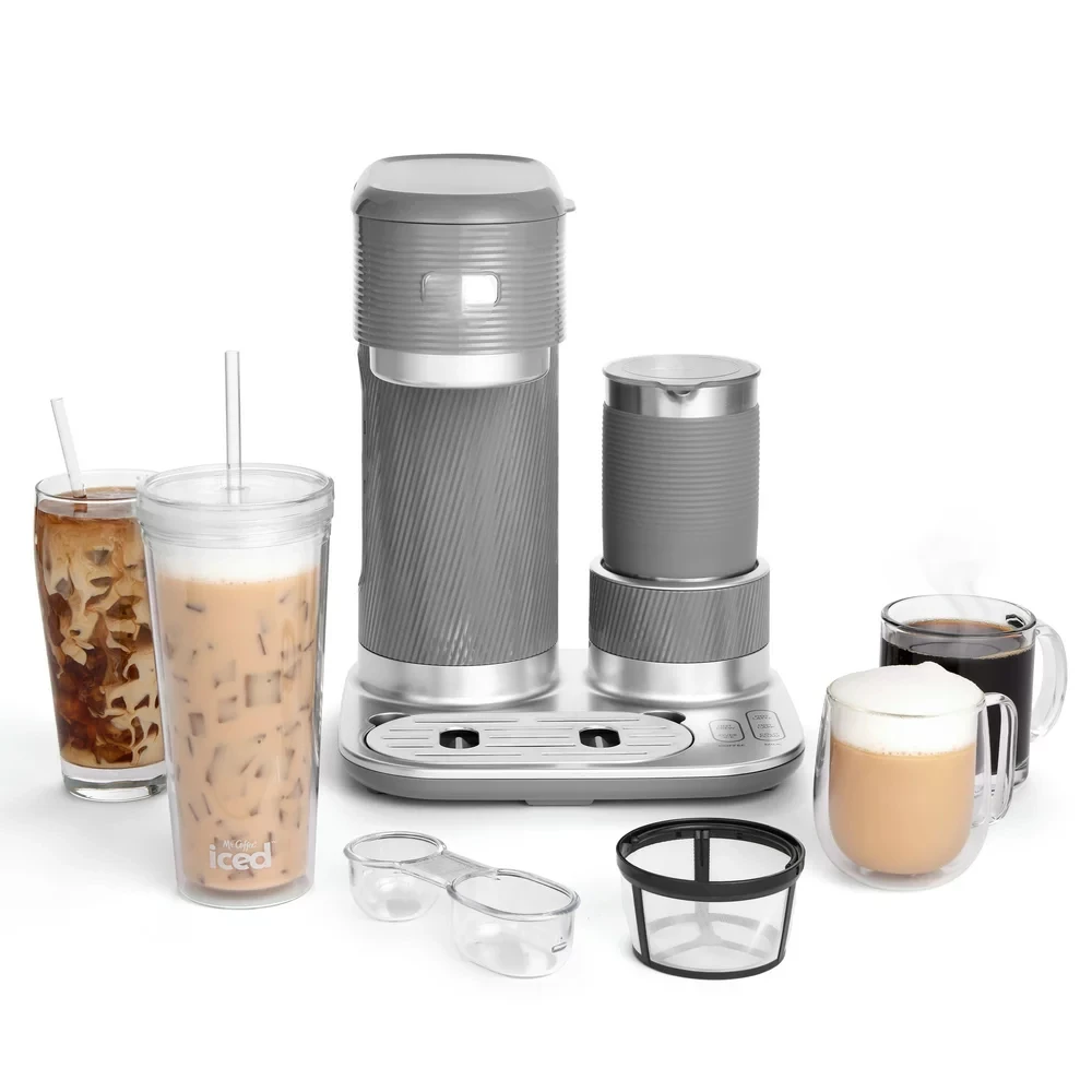 

Single-Serve Latte , Iced, and Hot Coffee Maker, Gray