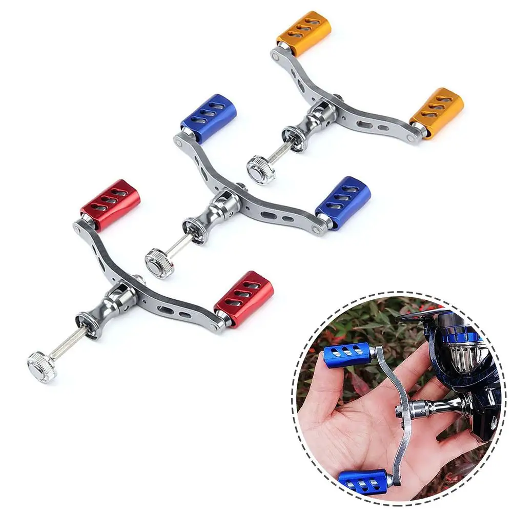

Metal Fishing Reel Handle Rocker Arm For 1000-7000 Spinning Reel Dual Grip Replacement Handle Fishing Accessories