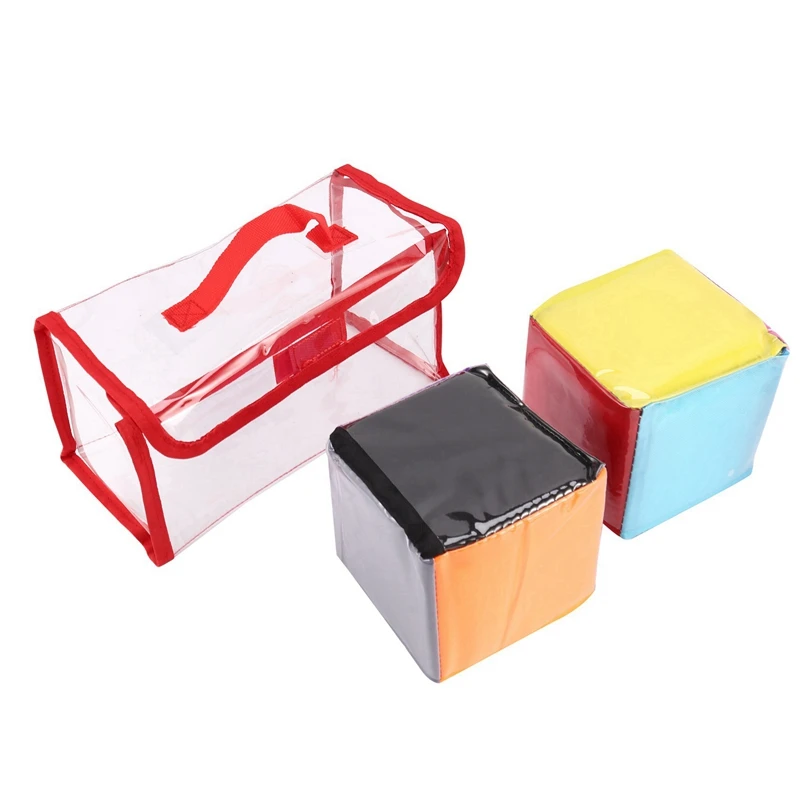 

NEW-2X Kids DIY Education Playing Game Dice Toddlers Pocket Square Baby Square Toy For Teaching
