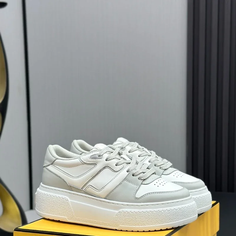 Высококачественная Новинка 2024 модная женская повседневная обувь из воловьей