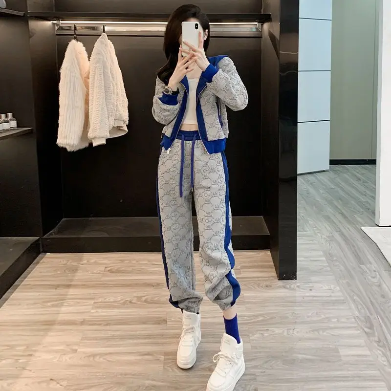 Комплект из двух предметов для женщин модная взрывобезопасная толстовка с