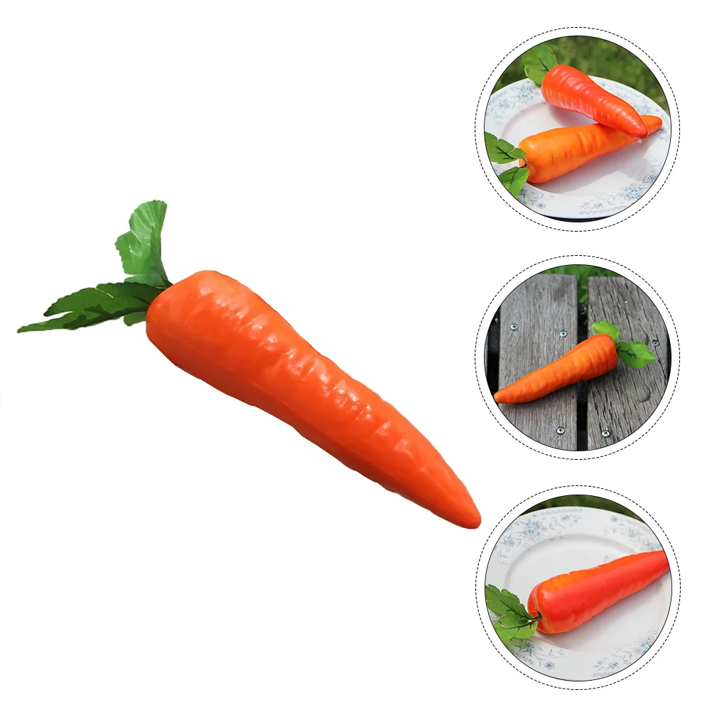 

12pcs Fake Carrot Decors Simulation Carrot Ornament Creative Carrot Decorations