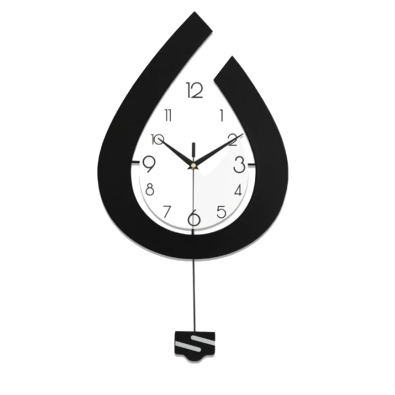 

Wall Clock For Living Room Big Pendulum Wall Clocks For Kitchen Bedroom Non Ticking Silent Wall Clock Battery Operated