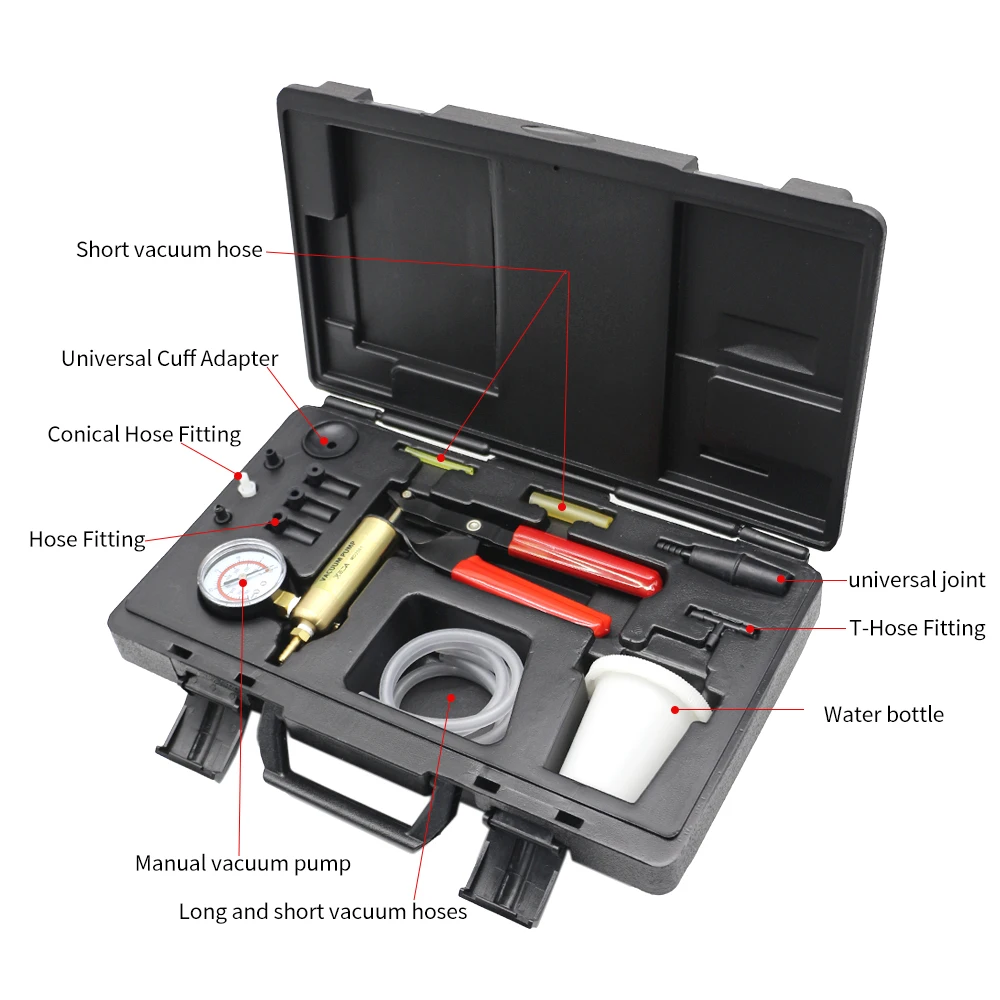 Ручной вакуумный насос набор инструментов для прокачки тормозов тестер