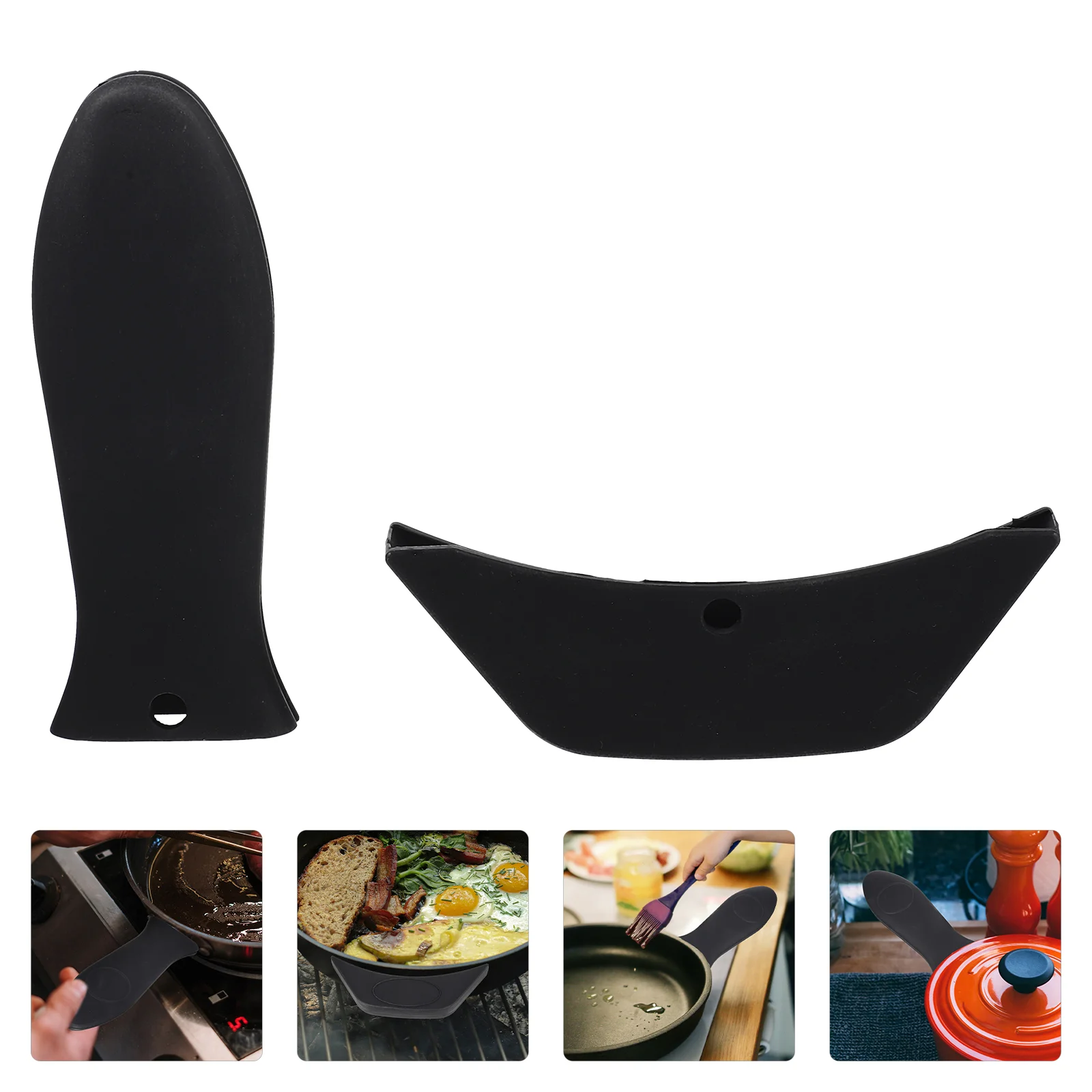 

Handle Pot Cover Sleeve Silicone Hot Covers Holder Pan Assist Grips Grip Iron Cast Holders Sleeves Resistant Heat Protector