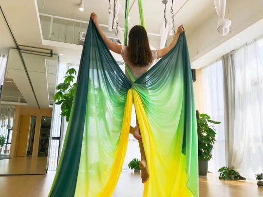 Новинка 2020 гамак для воздушной йоги тканевые летающие качели шелковое