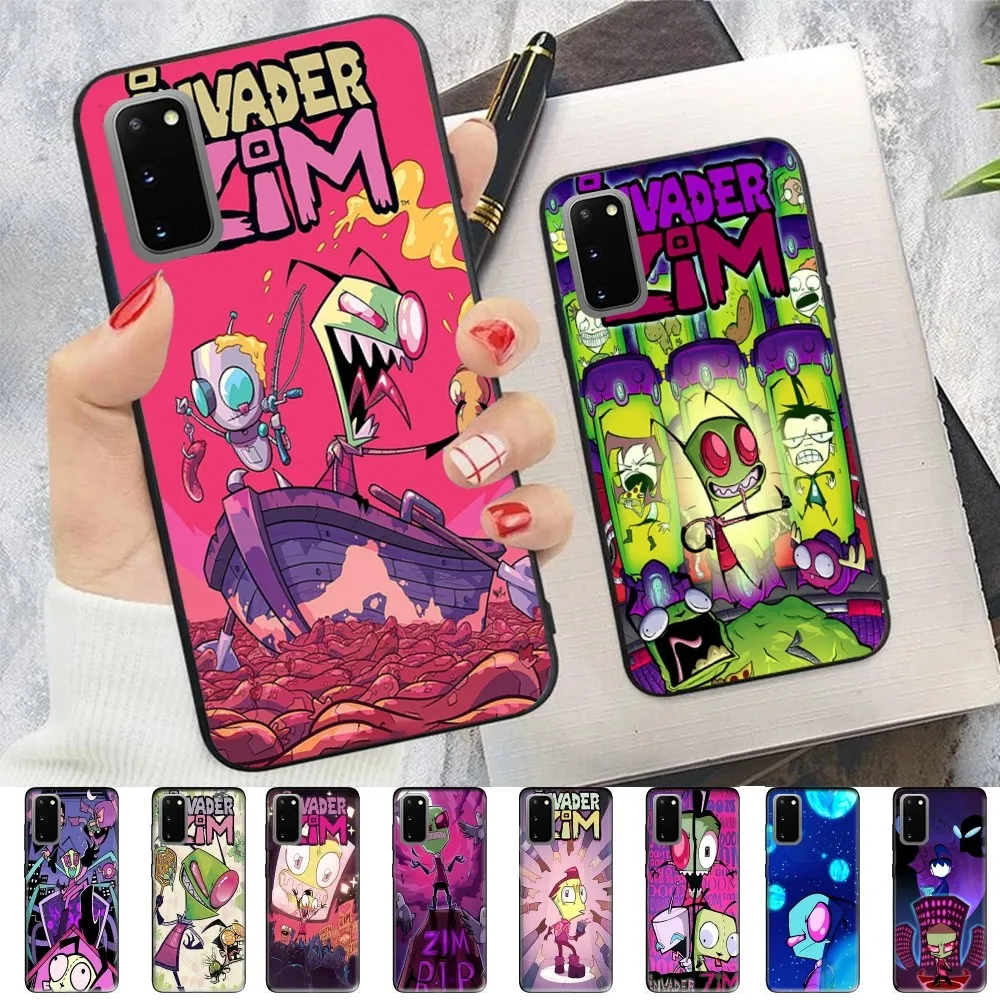 Фото I-Invader Z-Zim Phone Case For Samsung S 9 10 20 21 22 23 30 23 24 Plus Lite Ultra FE S10lite Fundas №1