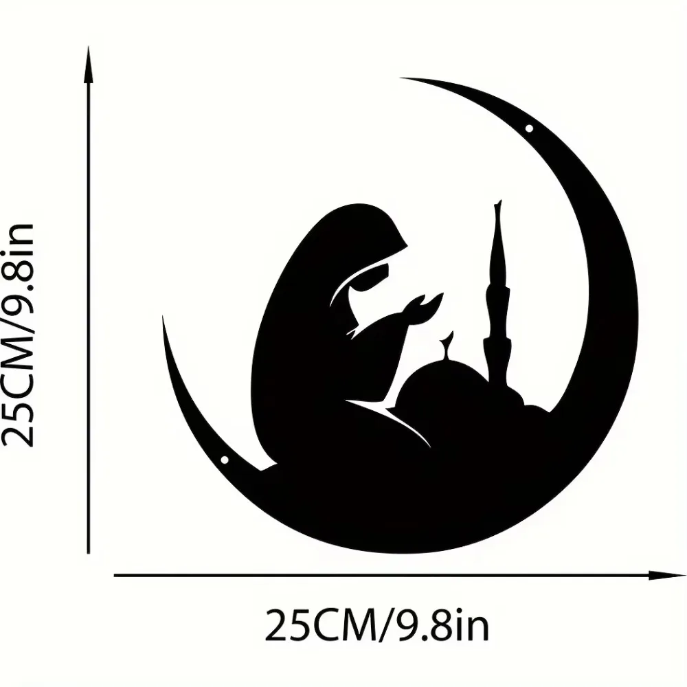 1 шт. женское настенное украшение в форме полумесяца
