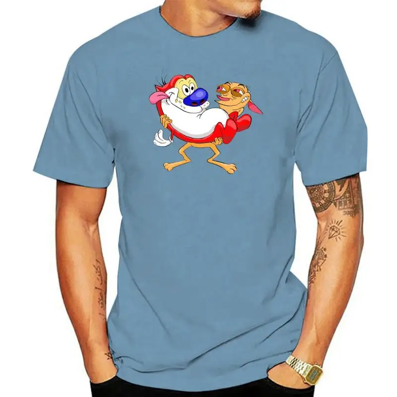 

Men t shirt Short sleeve Retro Ren Stimpy Tribute Unisex T Shirt Women t-shirt tee tops