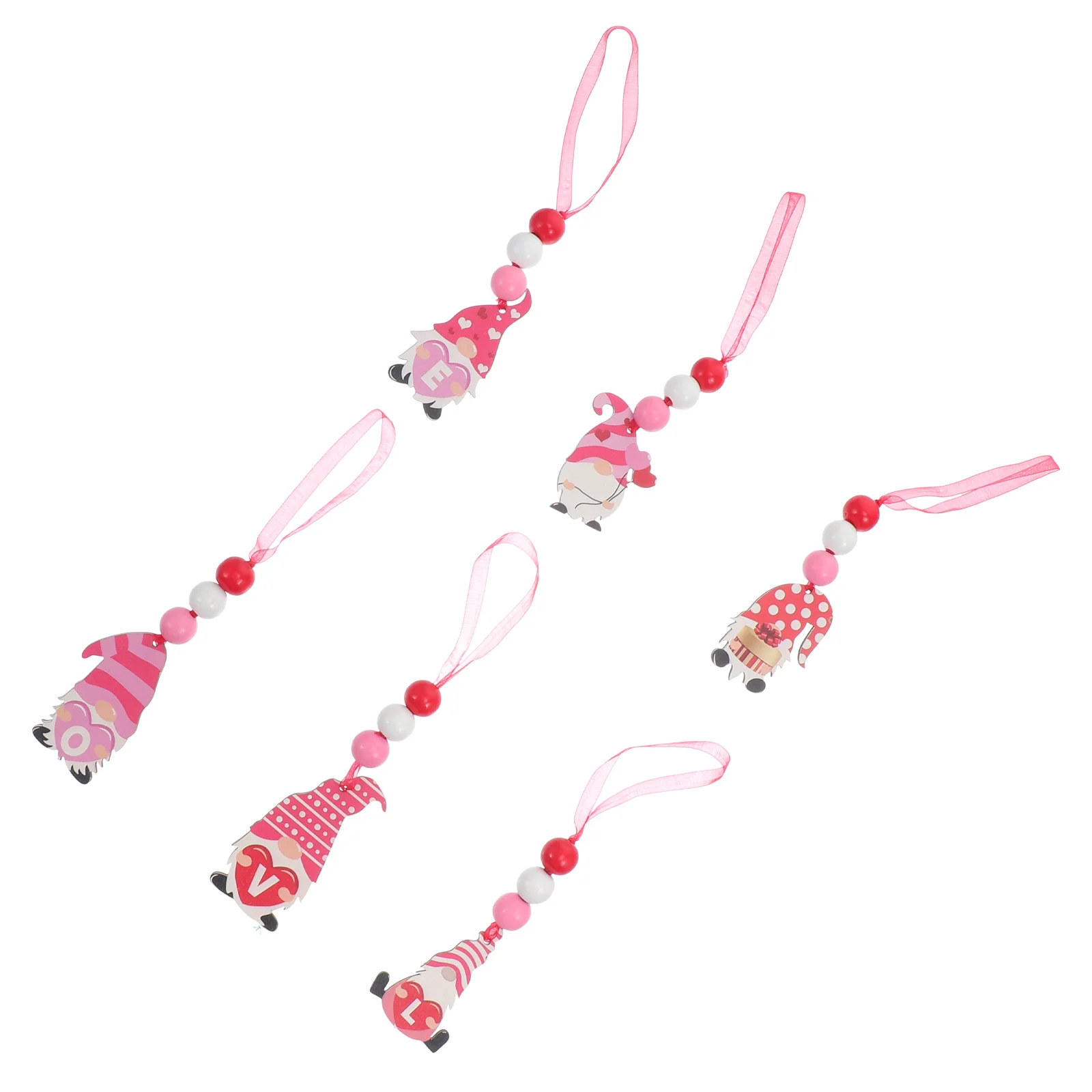 

Gnome Ornaments Valentine Decor S Day Elf Chip Wooden Adorn Dwarf Tree Party Wood Valentines Delicate Pendant Ornament Santa