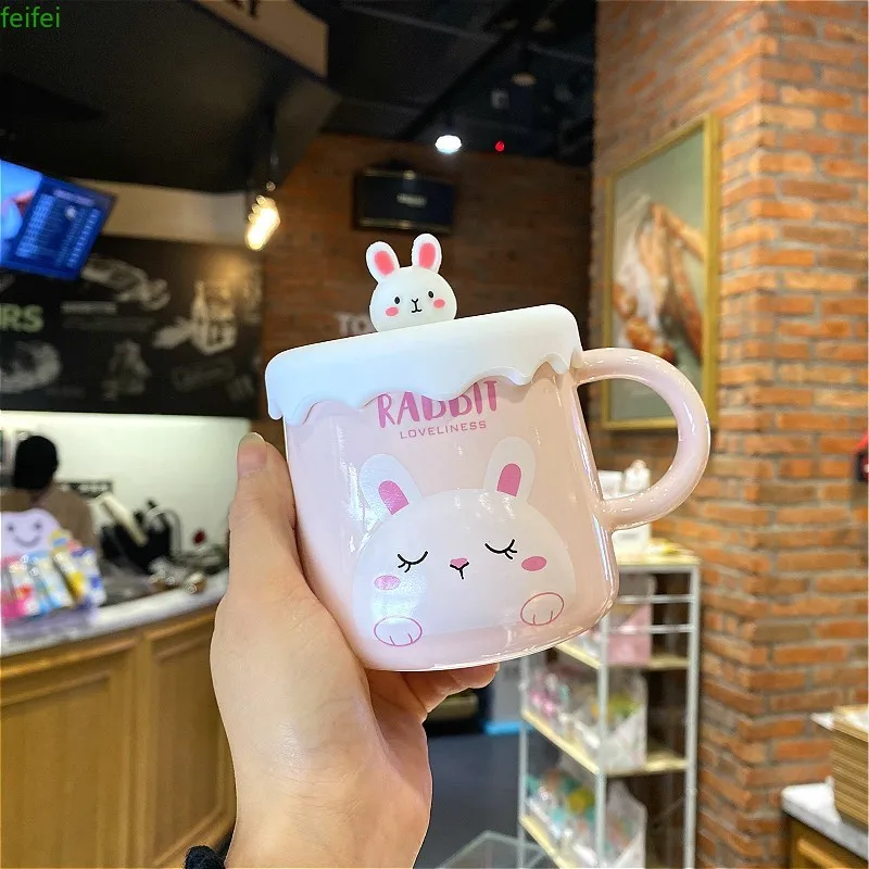 

Ceramic Water Cup Net Red Models Are Good-looking and Cute Pink Girl Heart Children's Small Home Use Ins Wind Summer