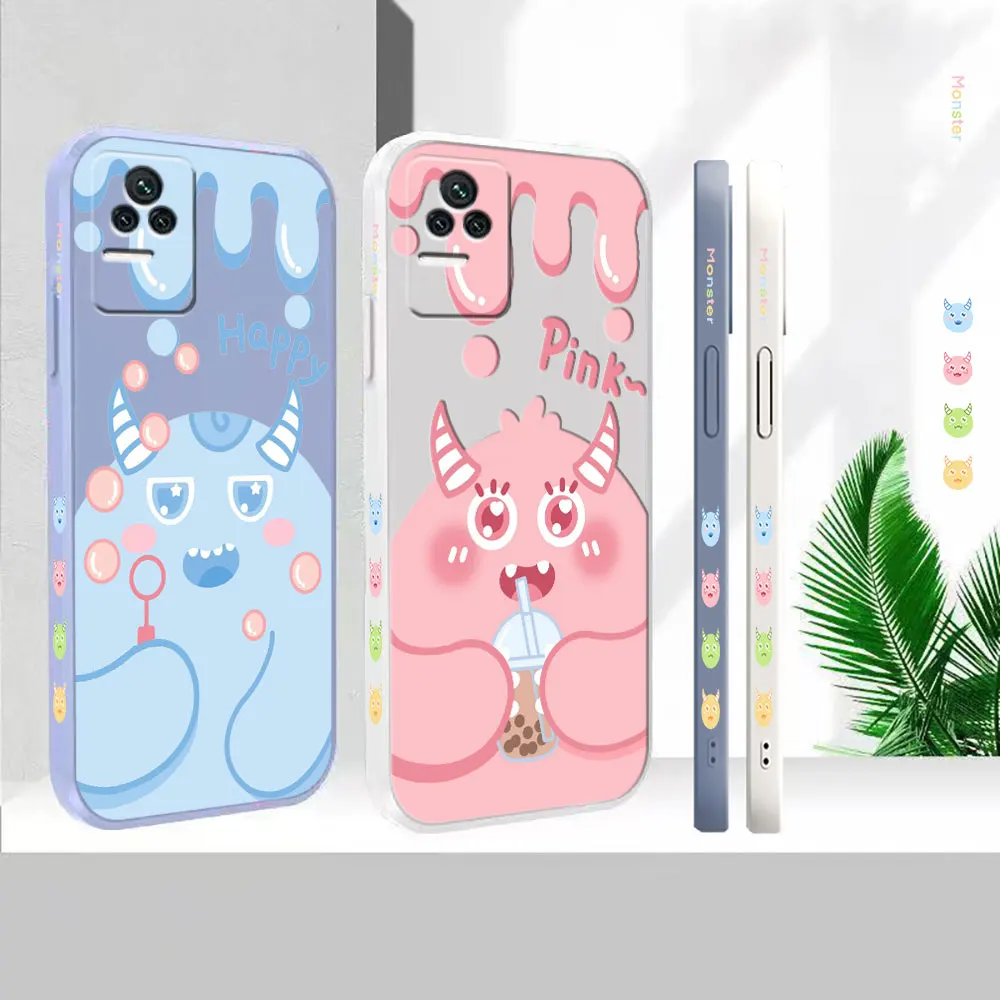 

Anime Funny Cute Monsters Case For Redmi K60E K60 K50 K40S K40 K30 K20 12C 10C 9A 9 8A 8 10X 10A 10 9AT 9C Pro 4G 5G Cover Funda
