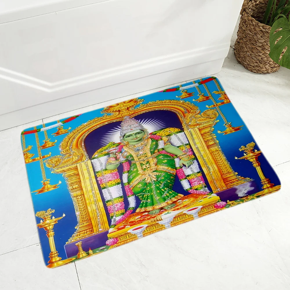 

For Mat Bathroom 3D Entrance Carpet Rug Flannel Washable Home And Comfort Colorful Indian Mythology Shiva Mat bedside Parlor Mat