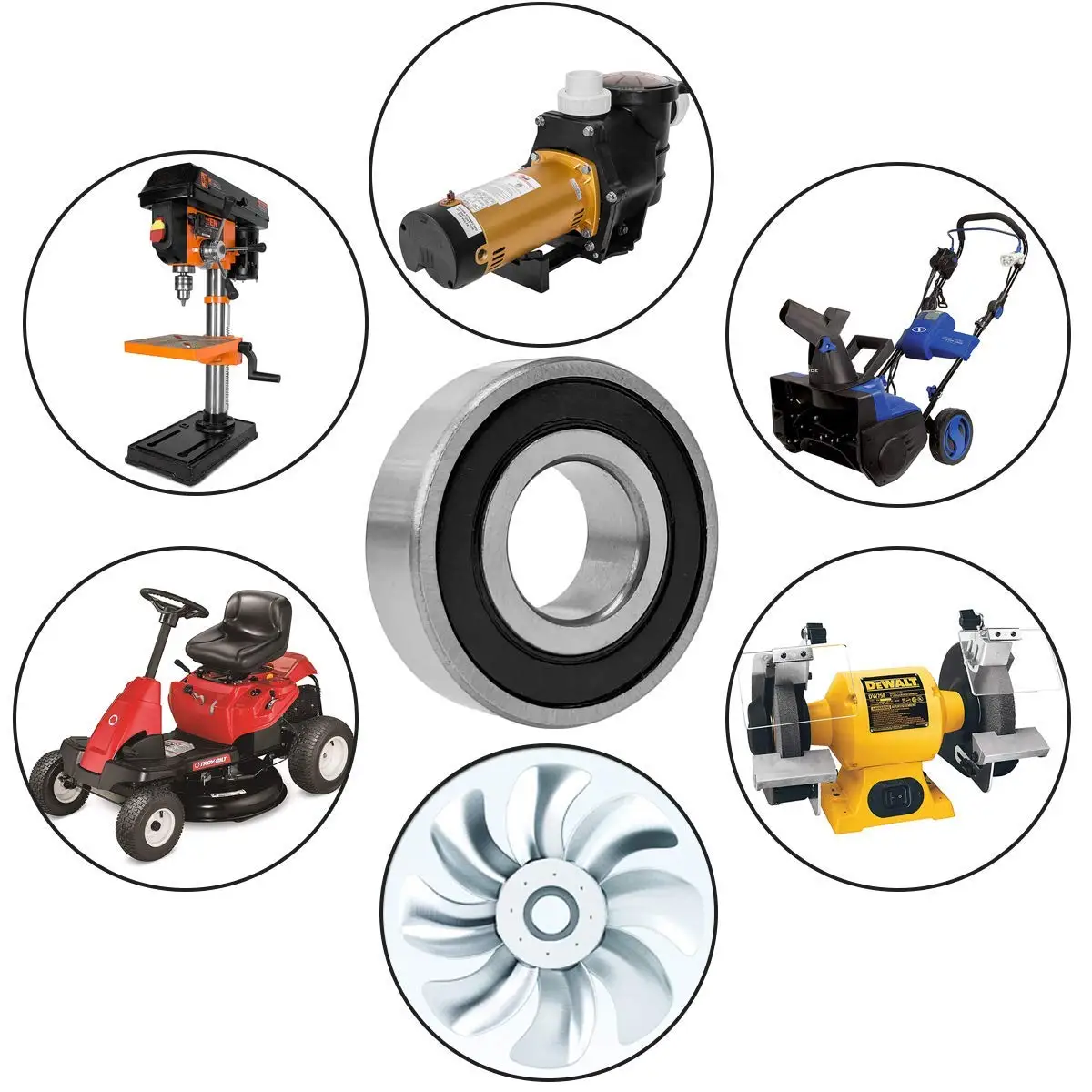 10PCS ABEC-5 608 6200 6201 6202 6203 6204 6205 6206 6207 6208 ZZ 2RS Metal seal High quality deep groove ball bearing 12x32x10mm