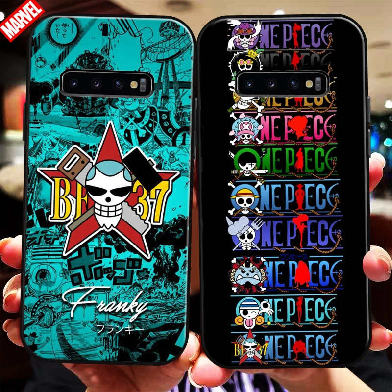 

One Piece Skull Logo For Samsung Galaxy S10 S10 Plus Lite S10E S10 5G Phone Case Liquid Silicon Back Coque Funda Silicone Cover