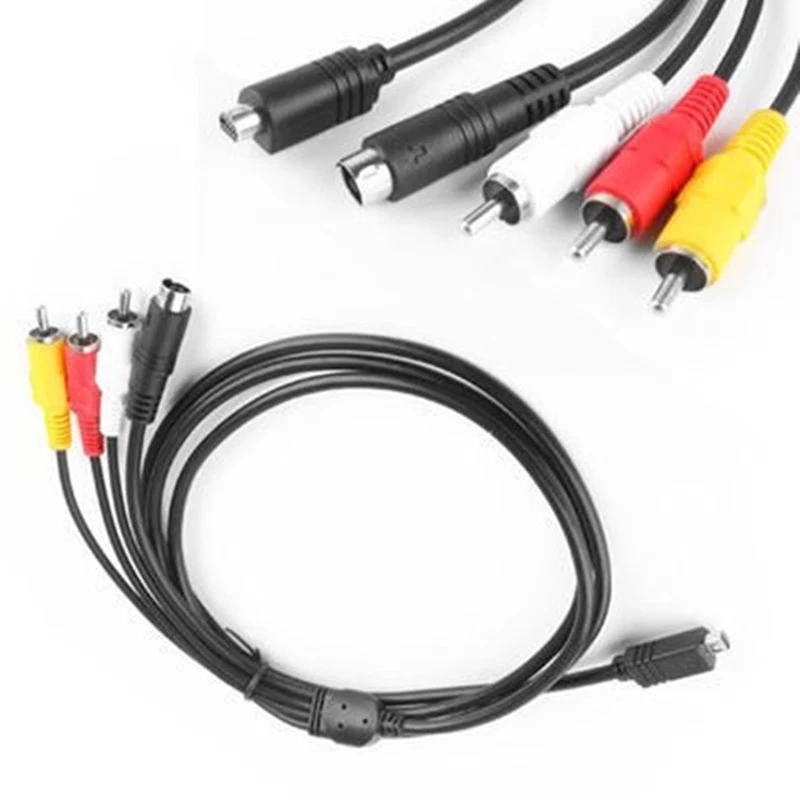 Для цифровой камеры SONY DVD VMC-15FS 30FS Connect TV Line Data Cable RCA Видеокамера 1 5 м AV DV SVIDEO