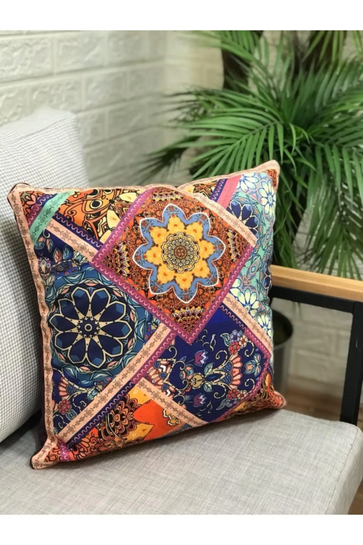 

Retro Vintage Pillow decorate Case Models 43x43cm Linen Multicolour