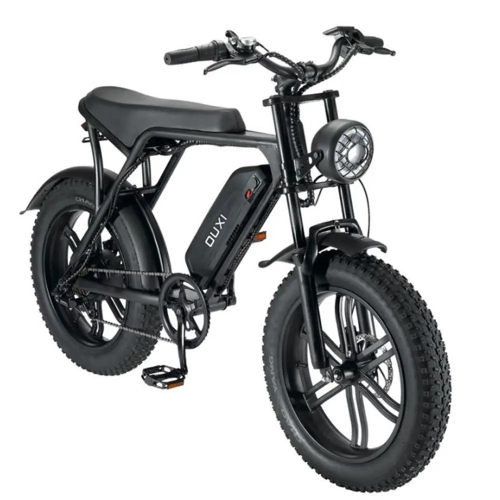 EU Warehouse Free Shipping 48V 10AH 750W Full Suspension Rear Hub Motor Fat Tire Mountain Adults Electric Hybrid Bike