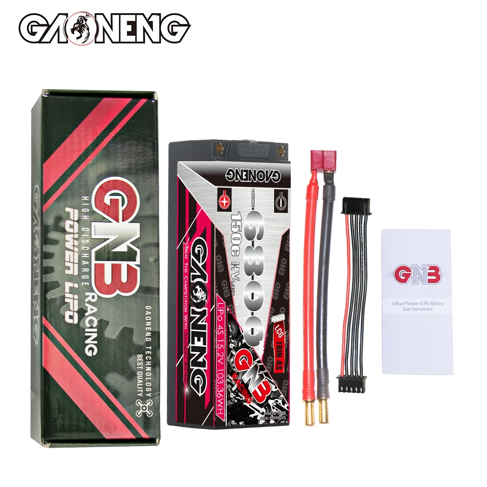 Gaoneng GNB 6800 мАч 4S1P 15 2 в 150C LCG тонкий фрижесткий чехол 5 0 мм HV LiPo батарейный блок XT90