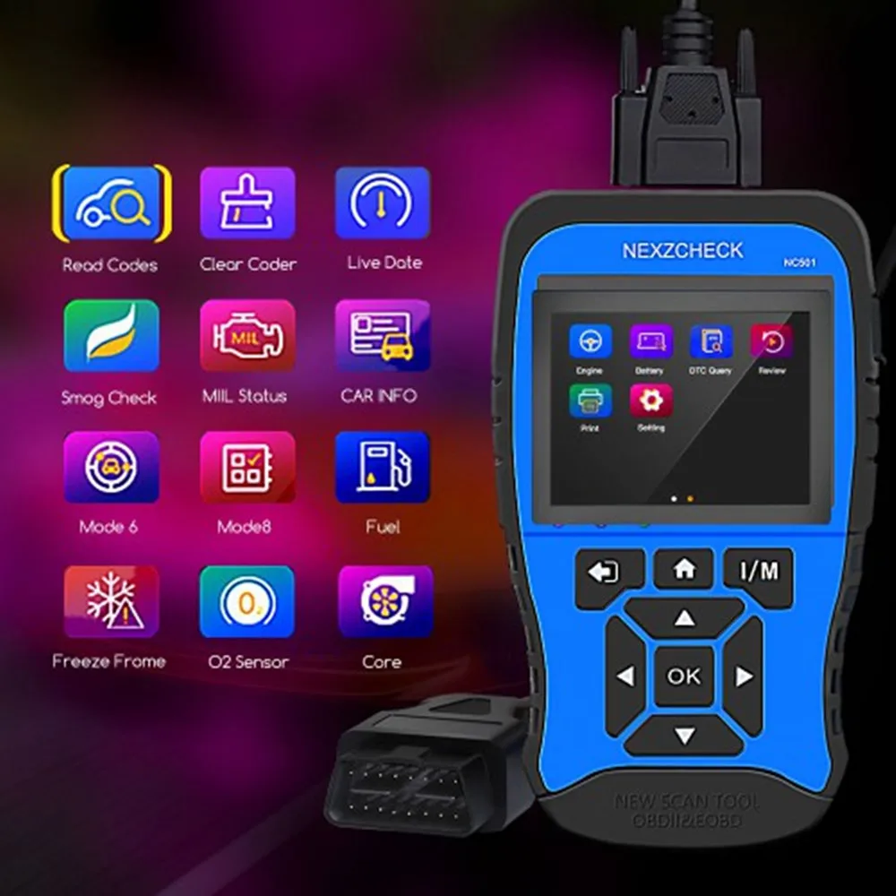 

Humзор NexzCheck NC501 OBD2 & EOBD сканер для универсальных автомобилей