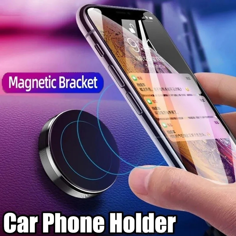 

Magnetic Phone Car Holder Universal Magnet Cellphone Mount Bracket Stick on Car Dashboard Wall for iPhone Samsung Xiaomi Huawei