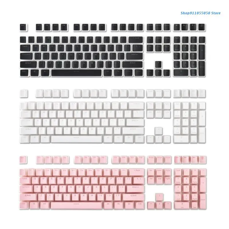 

C5AB RGB Pudding Keycaps Dual Color Translucent PBT OEM Keycap for cherry MX Switches