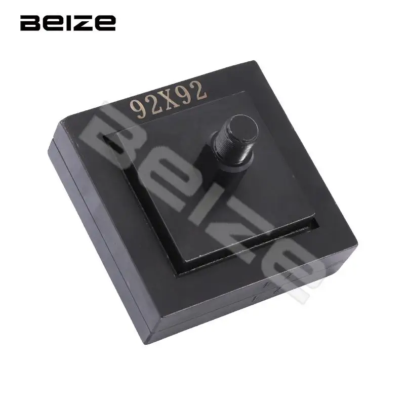 BEIZE 92x92 мм, Гидравлическая Ручная штамповка для фотографий/15, квадратное отверстие из нержавеющей стали, штампованная ручная штамповка для фотографий