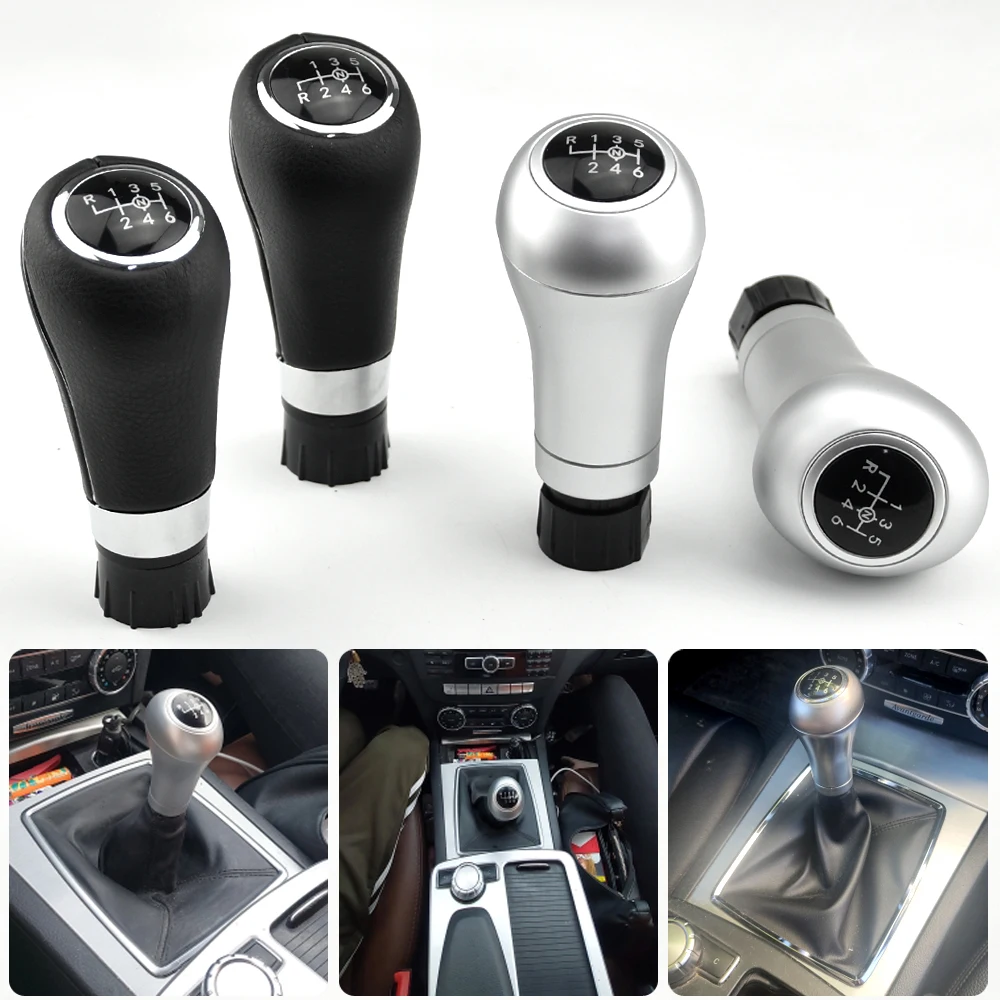 

Car Styling 6 Speed Car Gear Stick Shift Knob For Mercedes Benz W203 S203 CL203 W209 W204 C204 C63 C300 C250 W207 A207 W212