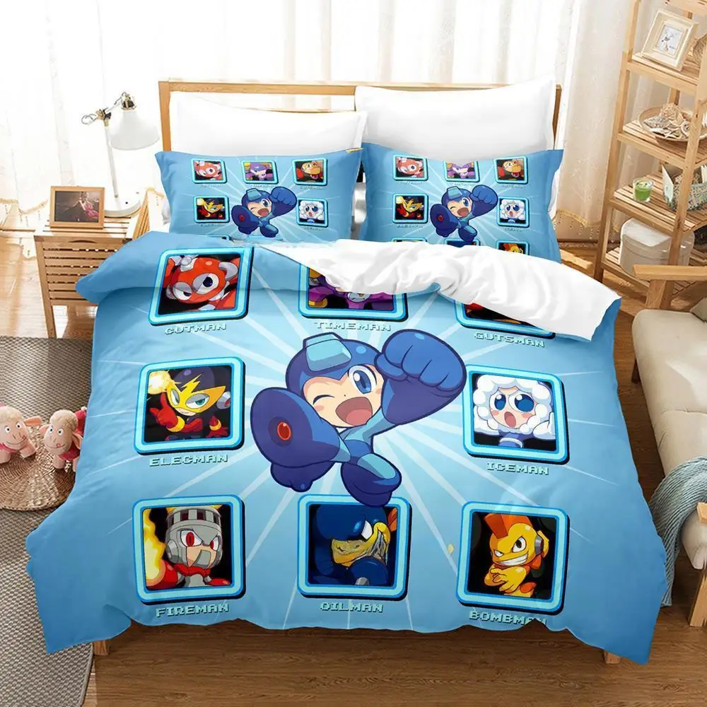 Постельное белье Mega Man X DiVE набор для односпальной и двуспальной кровати размеры