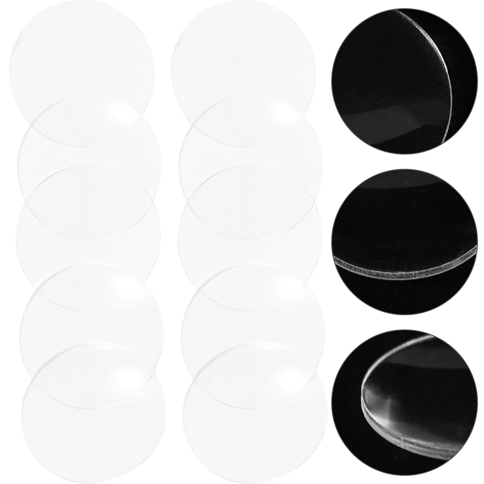 

10Pcs Magnifier Lens Clear Magnifier Lens Acrylic Lens Clear Lens Convex Lens Magnifier Making Lens