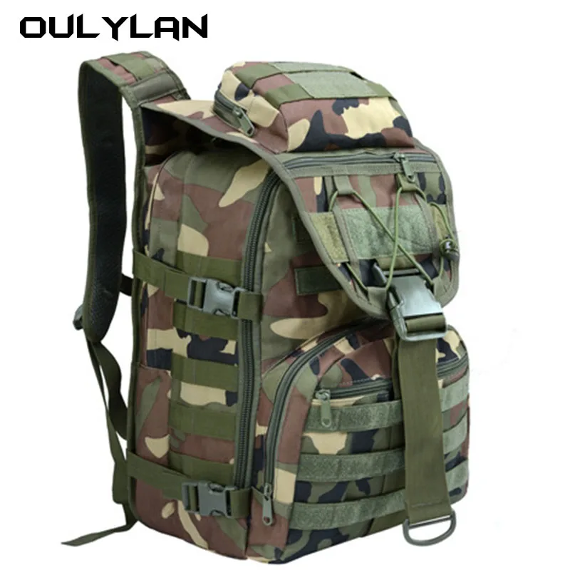 Водонепроницаемый рюкзак из ткани Оксфорд военный Камуфляжный тактический для