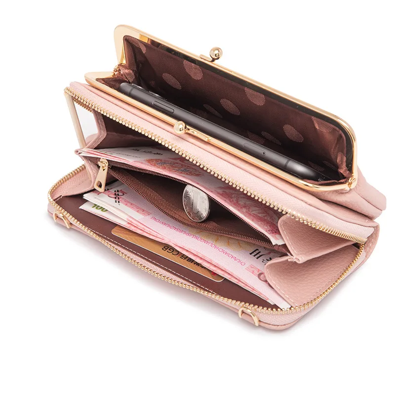 Новые женские сумки-мессенджеры Женский кошелек через плечо держатель для карт