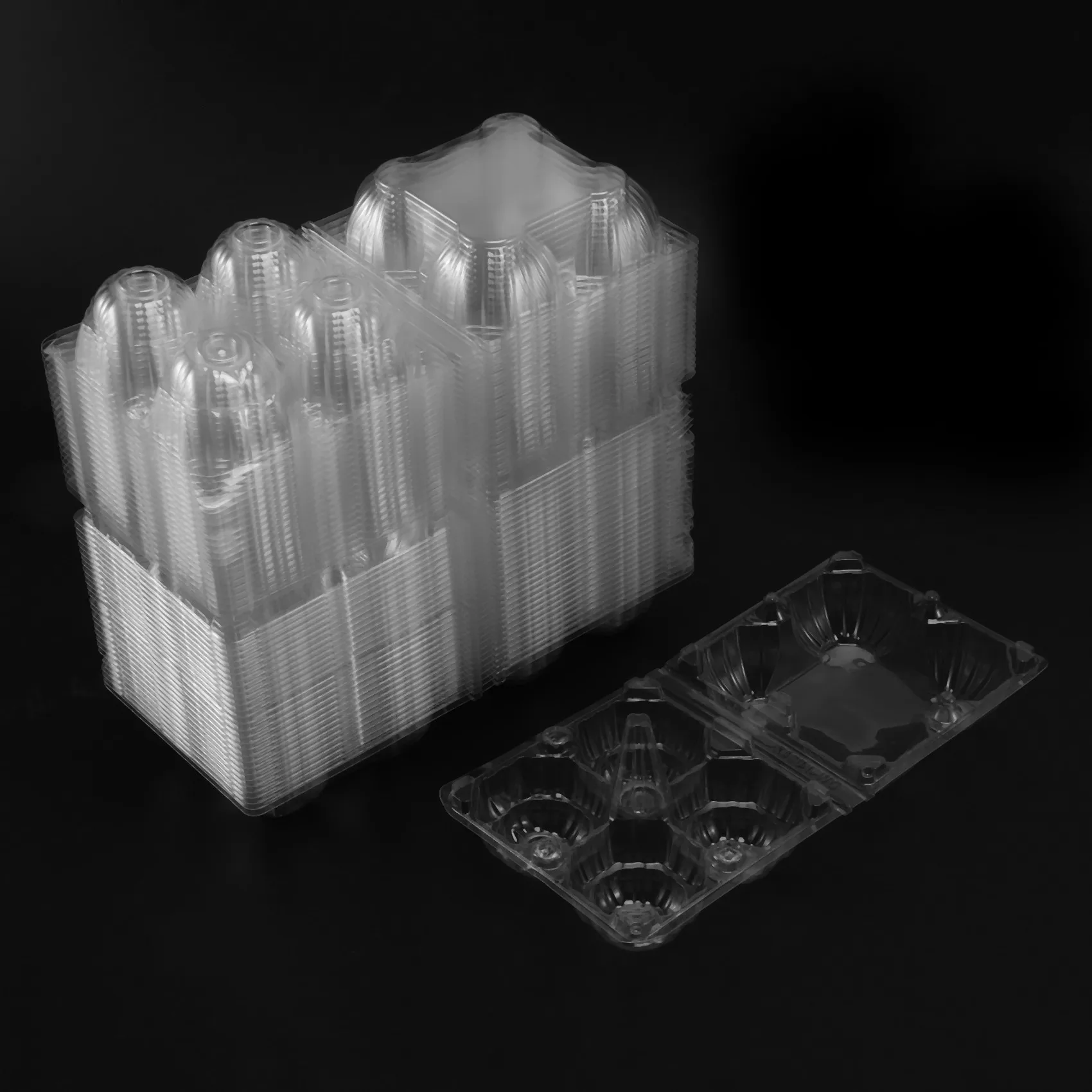 Пластиковые коробки для яиц 50 шт. большой прозрачный держатель семейного