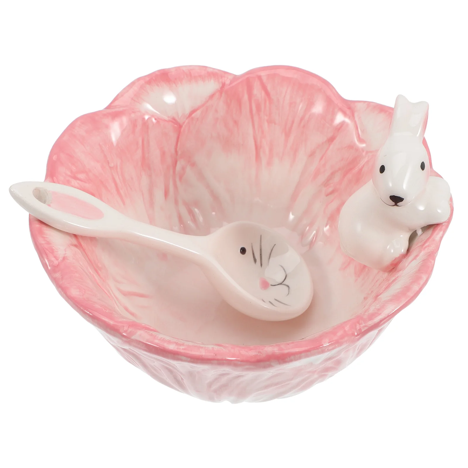 

Bowl Easter Dish Ceramic Bunny Bowls Candy Rabbit Fruit Snack Serving Plate Dessert Party Basket Ramen Salad Cute Figurine
