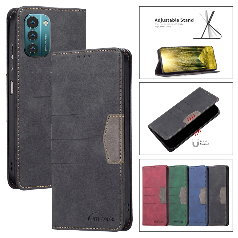 

Magnetic Phone Holder Stand Case For Nokia G11 G 11 NokiaG11 Flip Case For Nokia G21 NokiaG21 G 21 Leather Wallet Cover Capa