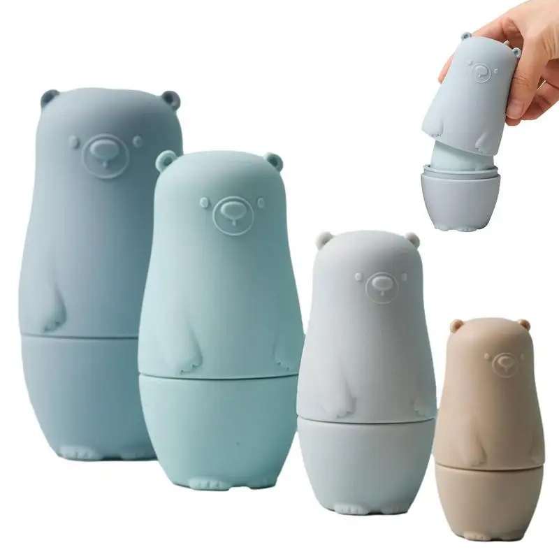 

Montessori Nesting Doll Toy Russian Matryoshka Doll Educational Toys For Children Silicone Stacking Blocks Doll