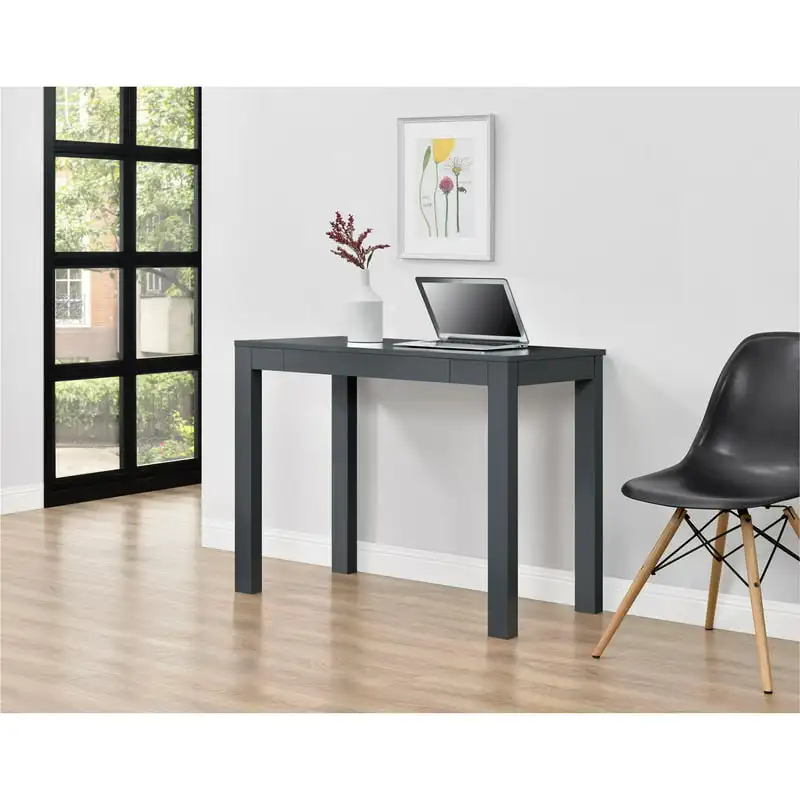

Computer Desk with Drawer, Gray