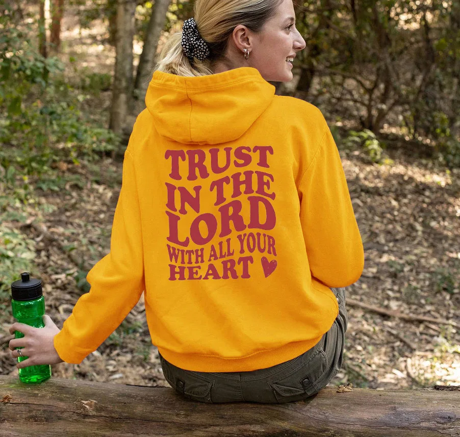 Пуловер Trust in the Lord Модный женский эстетический церковный христианский Библия