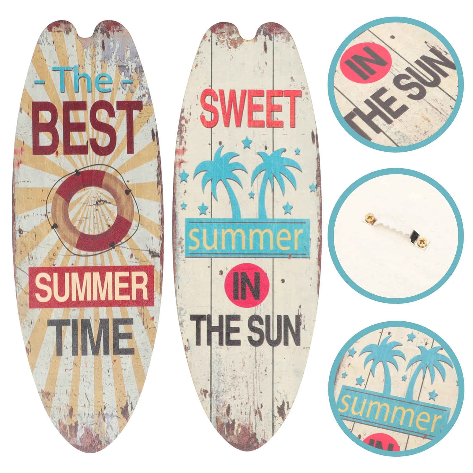

Surf Boards Decorating Porch Decoration Hanging Ornament Festive Embellishment Wall Surfboard