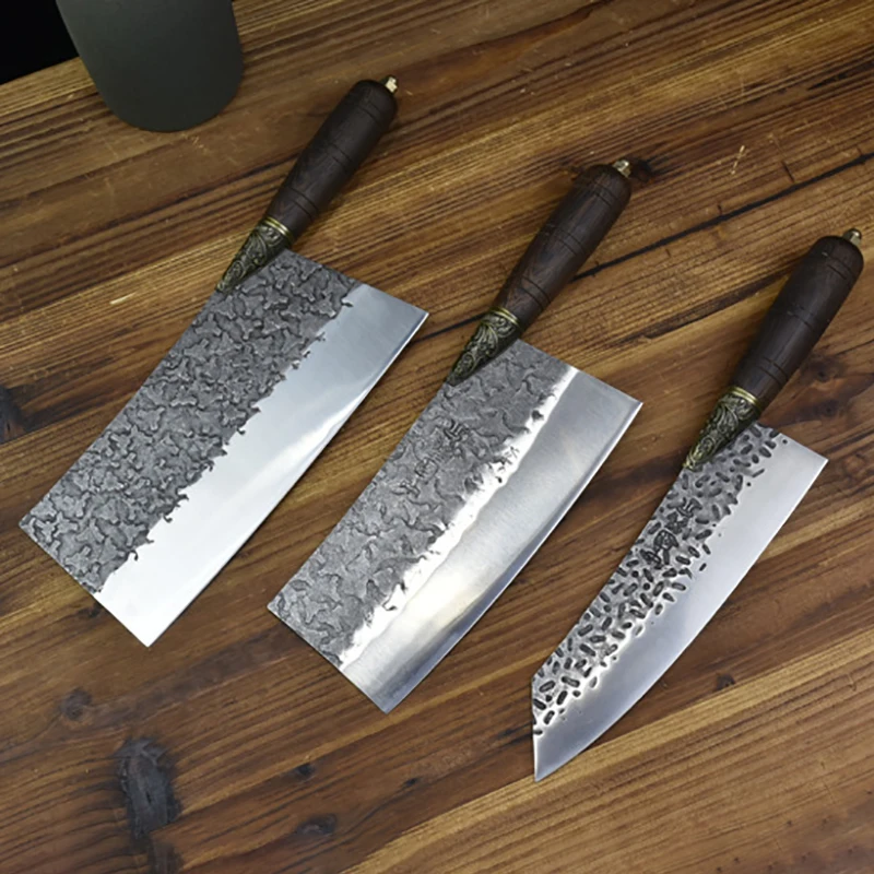 

Longquan Kitchen Knives Forged 7Cr17MoV Steel Chef Cleaver Kiritsuke Chopper Slicing Handmade Knife Cooking Tools China Messer