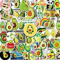 103050pcs cartoon style doodle avocado series stickers diary album decor laptop phone bike guitar decals kids toys