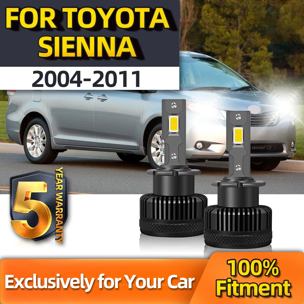 

TEENRAM D2S Car Led Bulbs CSP Auto Lamp 6000K 12V 24V Super Bright For Toyota Sienna 2004 2005 2006 2007 2008 2009 2010 2011