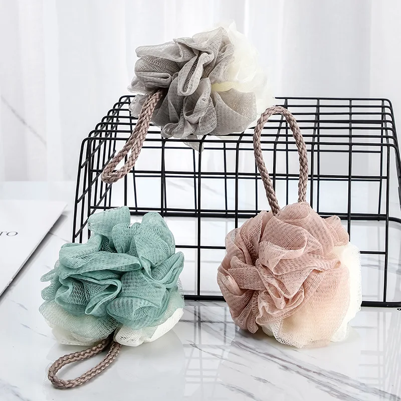 

Color-blocking Adult Bath Ball Foaming Rich Soft Skin-friendly Bath Flower Bathroom Body Cleaning Supplies Daily Necessities
