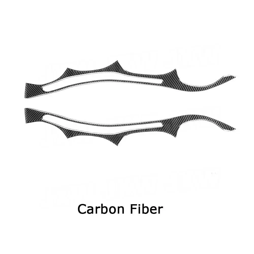 2 шт./компл. чехлы для передних фар бровей фары из углеродного волокна BMW E60 5 серии