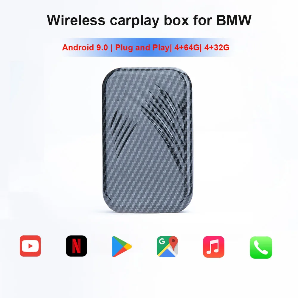

Wireless Apple CarPlay AI Box For BMW X1 X2 X3 X4 X5 3 Series (2020-2021) Android Multimedia Airplay Car play