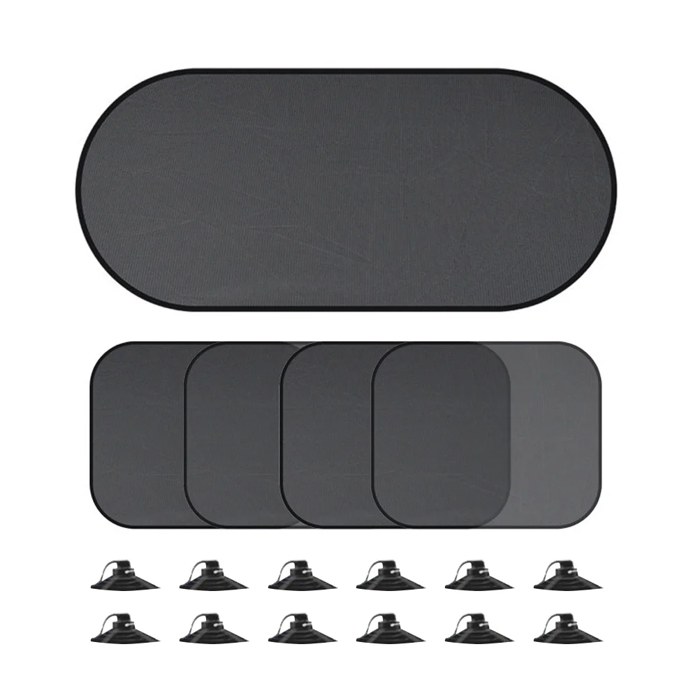 

1 Set Suction Cup Glare Protection Portable Practical Detachable Sun Shade For Car Car Window Curtains Car Window Shades